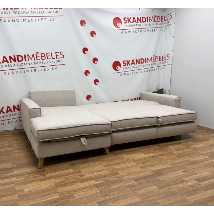 Sofa COPENHAGEN SLEEPING (Kairysis kampas, ištraukiamas)(Bežas)(Ekspozicija)